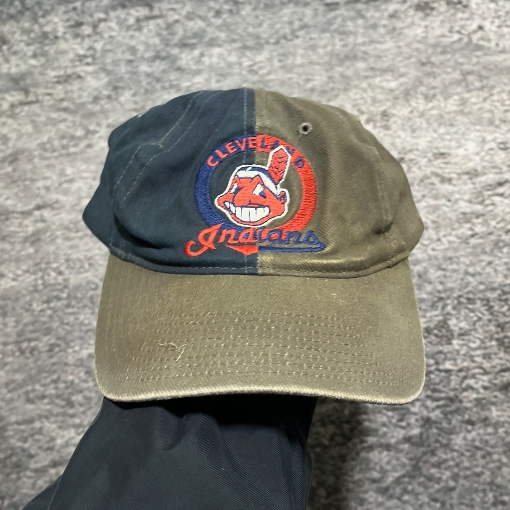 Vintage 90s Cleveland‎ Indians Hat Twins Enterprise Embroidered Wahoo Adjustable